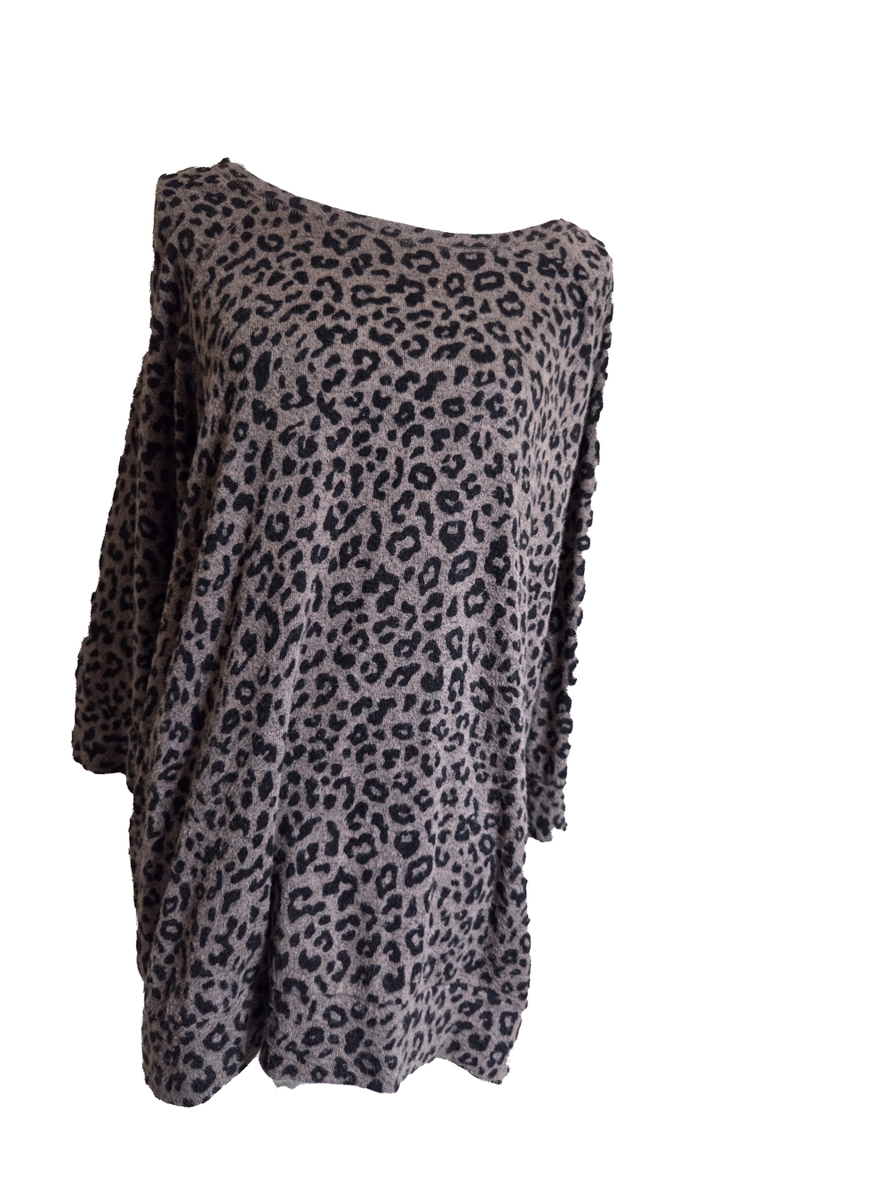 Market & Spruce Leopard Boatneck Tunic